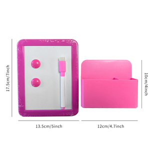 Writing small whiteboard suit pink magnetic whiteboard magnetic pen mirror three-piece portable