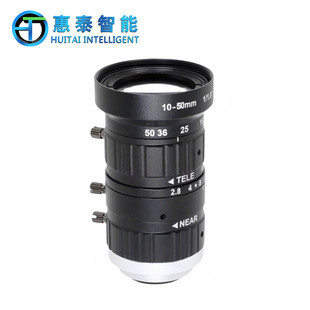 Industrial lens 10-50mm manual zoom 1/1.8 inch HD 6 million C- Port low distortion machine vision