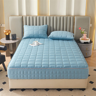 Class A quilted bed hat six-sided all-inclusive sanding quilted bed hat soybean quilted mattress cover custom bedspread cross-border