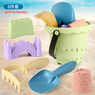 Cross-border New Products Children's Beach Toys Full Set Sand Digging Shovel Sand Digging Trolley Seaside Water Play Toys Hot Stall