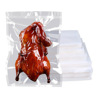 in stock commercial smooth vacuum bag sealed bag food vacuum bag transparent heat-sealed bag food vacuum packaging