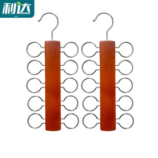 Foreign trade export silk scarf hanging lotus Wood Tie Rack high manganese steel chrome-plated silk scarf display rack foreign trade cross-border export