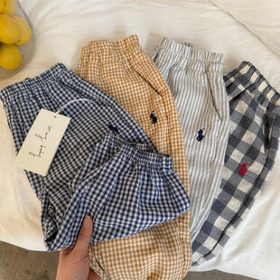 Children's Anti-mosquito Pants 2025 Summer Korean Striped Casual Pants for Boys and Girls Baby's Western-style Leg Trendy Trousers