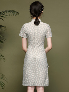 Шэньчжэнь Бутик женщин измененных Cheongsam китайский стиль темперамент молодые кружева платье женщин Лето 20111