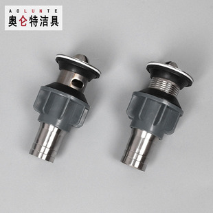 Stainless steel water drainer 12 glue-free flap perforated non-perforated water drainpipe sewer head for kitchen and toilet