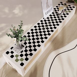 Light Luxury Advanced Sense Simple TV Cabinet Table Mat Waterproof and Oil-proof Non-washable Sideboard Shoe Cabinet Cover Cloth Countertop Mat