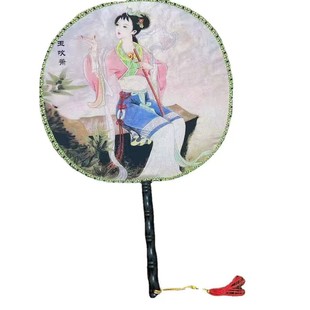 Summer hand fan Chinese ancient style fan dance performance children student hand fan class prize gift