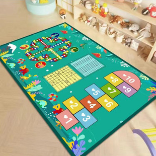 Jian Dai Living Room Carpet Floor Mat Large Area Bedroom Bedside Blanket Dirt-resistant Door Mat Coffee Table Mat Home