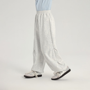 Pudding Haru Girls' Pants 2025 Spring and Autumn New Children's Fashion All-match Knitted Pants Design Sense Pants