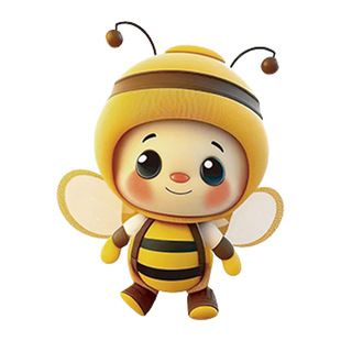 2024 Cross-border New Bee Acrylic Pendant Cute Dumb Cute Car Hanging Christmas Decorations