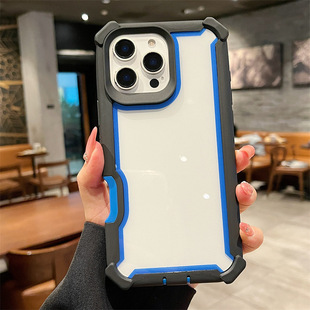 2025 New Cross-border Space Magnetic iPhone16ProMax Phone Case Apple 15 Transparent Protective Cover