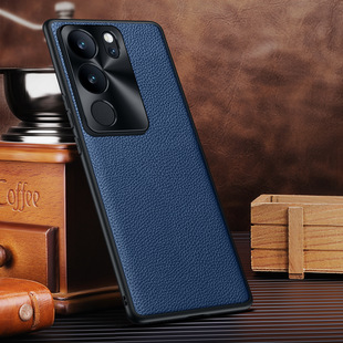Для VIVO S17 чехол для телефона из натуральной кожи S17/S16/S15Pro металлический защитный зеркальный защитный чехол слой воловьей кожи