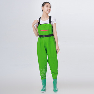 Women's Reinforced Water Pants Half-length Waterproof Rain Pants Big Children's Beach Rain Boots Catching Fish Wading Clothes