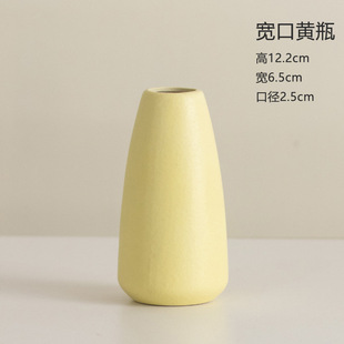 Ins Style Ceramic Small Vase Dried Flower Flower Arrange Home Living Room TV Cabinet Girl's Room Decorations Desktop Ornaments