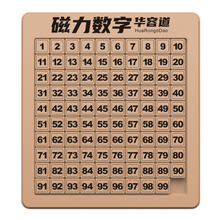 Children's Math Digital Huarong Road Children's Magnetic Three Kingdoms Sliding Puzzle Special Jiugongge for Primary School Students Competition