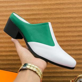 [in stock] 2025 New Business Dress Shoes Men's British Style Soft Leather Casual Soft Bottom Hair Stylist Men's Shoes