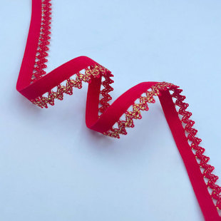 1.4cm Color Bud Edge Elastic Band Underwear Underwear Knitted Lace Belt DIY Handmade Clothing Crescent Belt