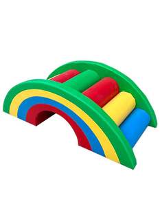 Children's Fitness Training Equipment S-Type Balance Beam Jumping Box Jumping Horse Children's Sensory Software Teaching Aware Running and Jumping Combination