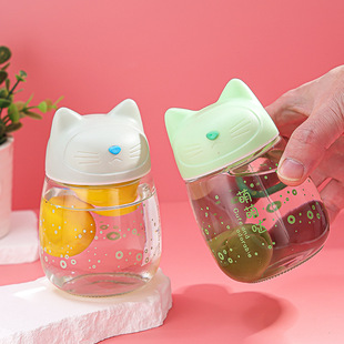 Cartoon Cute Creative Animal Water Cup High Color Value ins Style Chubby Cup Handy Cup Student Female Gift Water Cup
