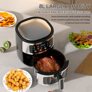AIR FRYER интеллектуальная сенсорная воздушная фритюрница европейская внешнеторговая торговля 110V бездымная бытовая многофункциональная печь