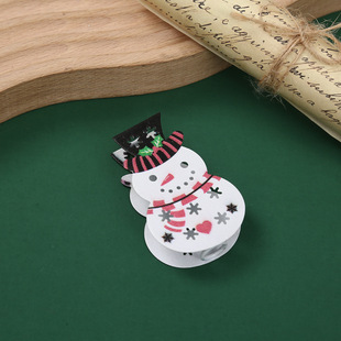 New Christmas color printing iron lamp string accessories LED Christmas Snowman lamp string lighting pendant factory wholesale
