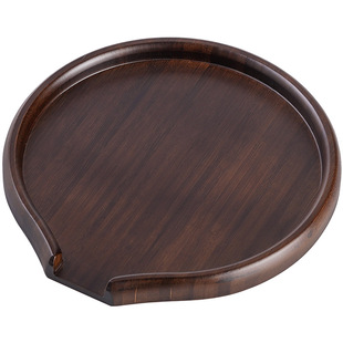 Bamboo Round Fen Tea Tray White Tea Pu'er Tea Cake Awakening Tea Tray Tea Ceremony Accessories Tea Appreciation Tray Tea Tray Tea Knife