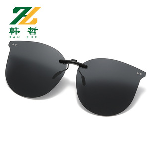 New fashion polarized clip large frame with m nail clip sunglasses men and women myopia glasses clip sunglasses wholesale
