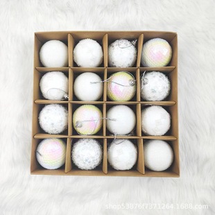 6cm cross-border new Christmas ball suit Christmas decoration ball foam ball Christmas tree pendant ornaments wholesale
