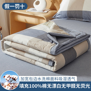 Xinjiang Pure Cotton Wide-brimmed Unprinted Pure Cotton Washed Cotton Summer Quilt Air-conditioning Quilt Thin Spring and Autumn Quilt