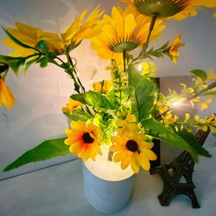 Cross-border LED tree lamp creative gift night light sunflower fake flower table lamp homestay decorative atmosphere light string