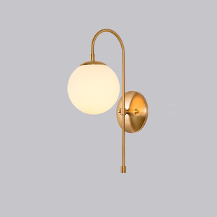 Nordic Style Wall Lamp Simple Modern Bedroom Bedside Lamp Living Room TV Background Wall Balcony Aisle Corridor Decorative Wall Lamp