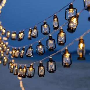 Led lamp string wine bottle lamp night market stall atmosphere lamp stall layout net red trunk birthday party decorative lamp