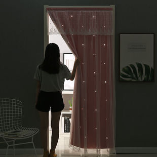 Anti-mosquito Door Curtain Partition Curtain Decoration Bedroom Kitchen Living Room Bathroom Thickened Shading Home Fabric Door Curtain Four Seasons