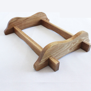 Factory oak solid wood bracket 225 liters 50 liters 10L5L oak barrel base bracket wooden shelf display