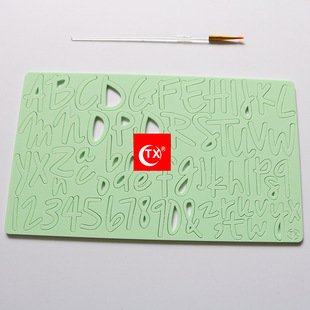 Wholesale New Product Digital Alphabet Plastic Biscuit Mold DIY FURNISHED Cake Decorative Printing Stamping Baking Tools