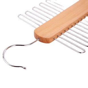 Wooden Multi-Purpose Tie Storage Rack Multi-Hook Belt Scarf Hanger Bow Tie Accessories Hanger Amazon Export