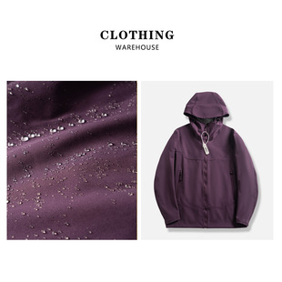 Xx Bird + Spring and Autumn Thin Couple Outdoor Three-Dimensional Tailoring Three-Proof Soft Shell Hooded Underarm Zipper Jacket 24188
