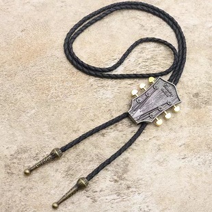 Personalized Niche Note Pendant European and American Style Retro Fashion Necklace Bolo tie Medal Series Tie
