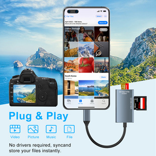 4.0 card reader uhs2 card reader all-in-one typec mobile phone memory card tf high speed SD dual head 3.0 card reader