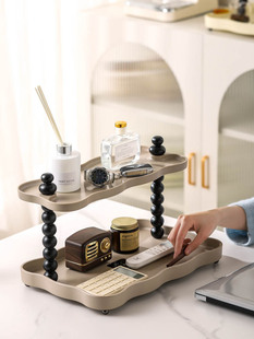 ⇕ Wholesale Desktop Retro Multi-Functional Sundries Multi-Layer Storage Rack Antique Style Countertop Water Cup Cosmetics Double