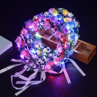 Stall Toy Luminous Headband Night Market Explosive Stall Children's Toy Ground Push Small Gift Headwear Bar Headband