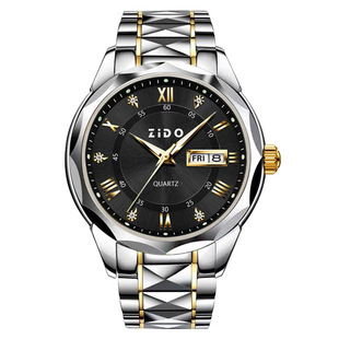 Cross-border Explosions Watch Men's Watch Luminous Waterproof Business Leisure Quartz Rivet Steel Band Men's Watch Wholesale No.6