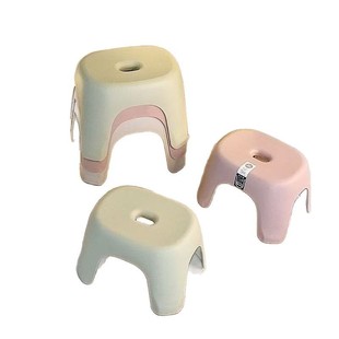 Small Low Stool Household Plastic Thickened Living Room Coffee Table Bench Children's Toilet Bath Stool Bathroom Shoe Changing Chair