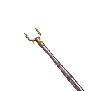 Stainless Steel Telescopic Rod silver Gold Aluminum Alloy Screw Clothes Fork Head Balcony Outdoor Household Portable Fork New Product