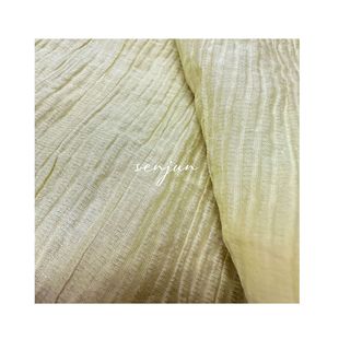В наличии Tencel Wrinkle Fabric Легкое удобное дышащее платье с морщинами и текстурой Детская рубашка из шифоновой ткани