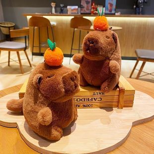 Креативный мультфильм плюшевый капибарский брелок капибары кукла пара сумка маленькая подвеска небольшой подарок оптом