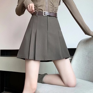 Suit Pleated Skirt Skirt Women's Summer Spring and Autumn 2025 New High Waist Small A- line Skirt Pants