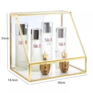 Lid Lipstick Storage Box Desktop Cosmetic Glass Powder Eyeshadow Dust-proof Drawer Display Shelf