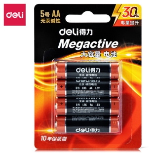 Аккумулятор Deli 18501 № 5 оптом № 5 Щелочная батарея мышь микрофон игрушка 4 шт. Аккумулятор большой емкости