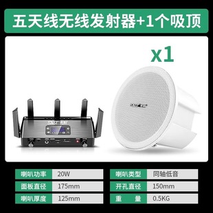 Sast/Xianke W1 Wireless Ceiling Audio Seven-Zone Bluetooth Wall-Mounted Speaker Ceiling Speaker Background Music